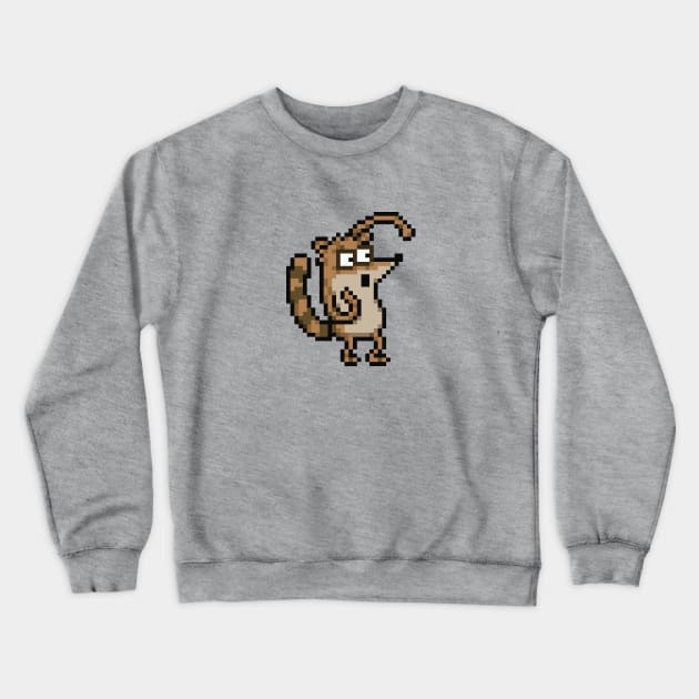 REGULAR SHOW - PIXEL RIGBY Crewneck Sweatshirt by Force Restart